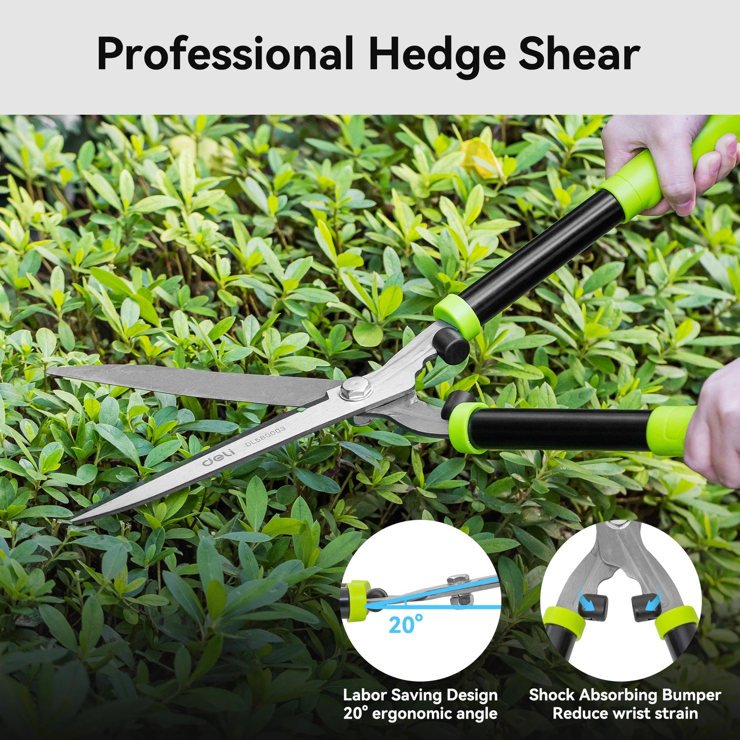 Deli 3-Piece Loppers and Pruners Garden Tool Set for Outdoors