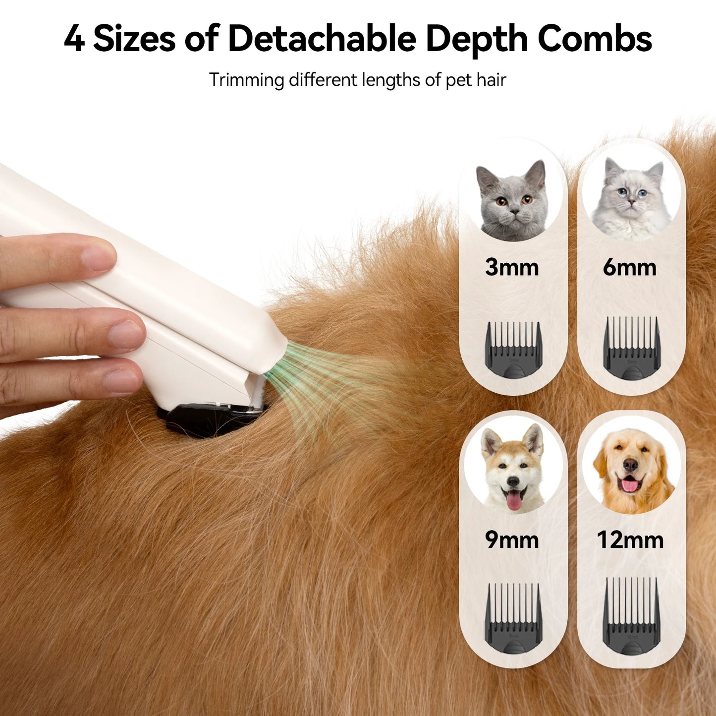 Pet Grooming Kit With Vacuum And Hair Dryer 15kPa Tools
