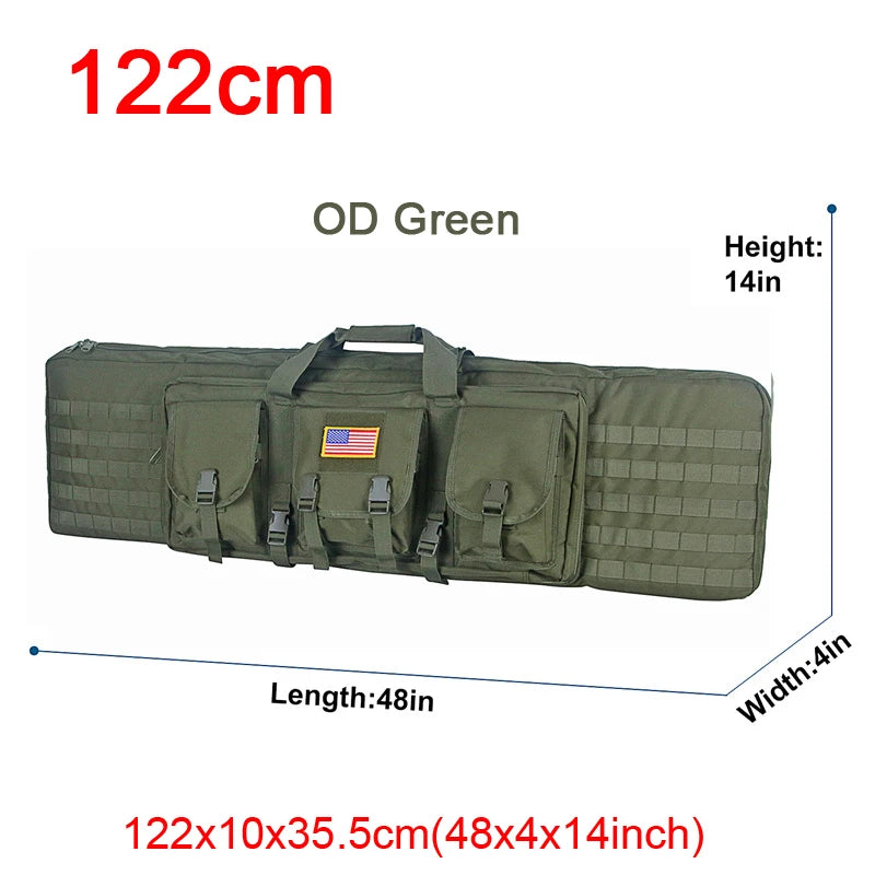 LQARMY Double Rifle Case Tactical Molle Gun Bag Backpack