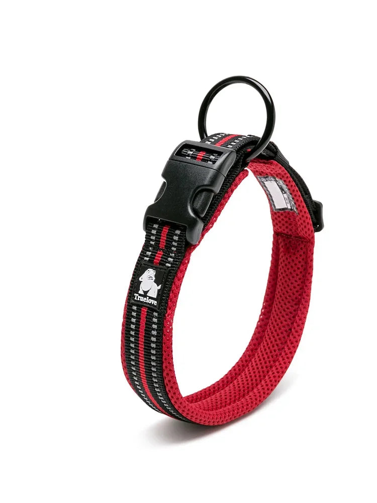 TRUELOVECN Truelove Nylon Padded Reflective Dog Collar