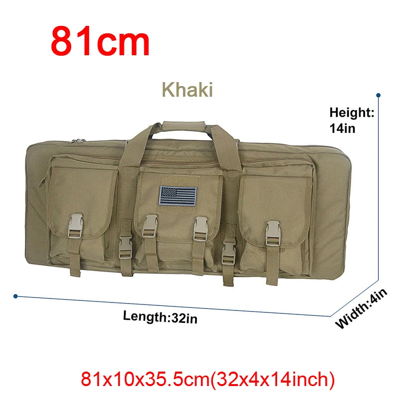 LQARMY Double Rifle Case Tactical Molle Gun Bag Backpack