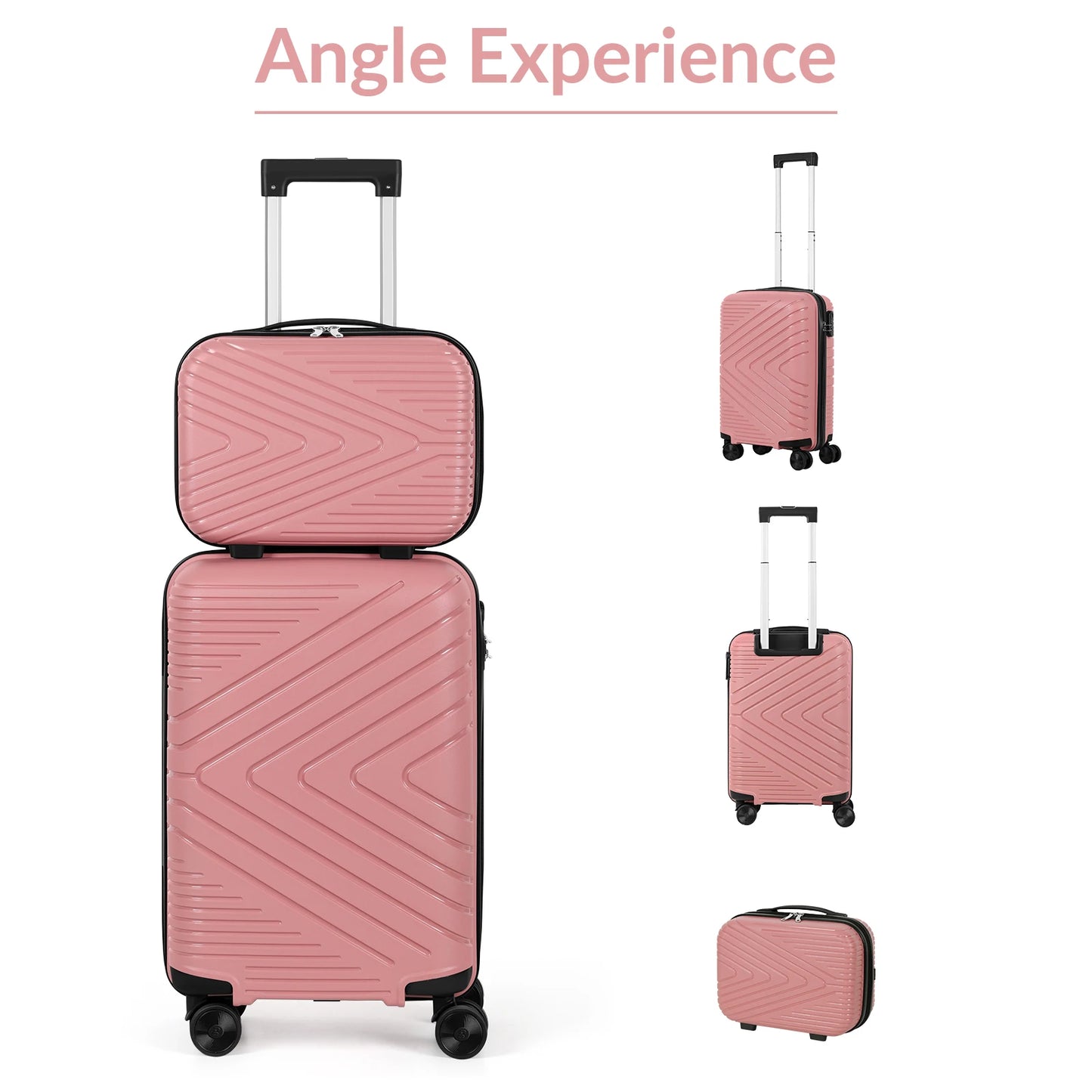Captaintony Travel Luggage Hooks and Matching Suitcases Set