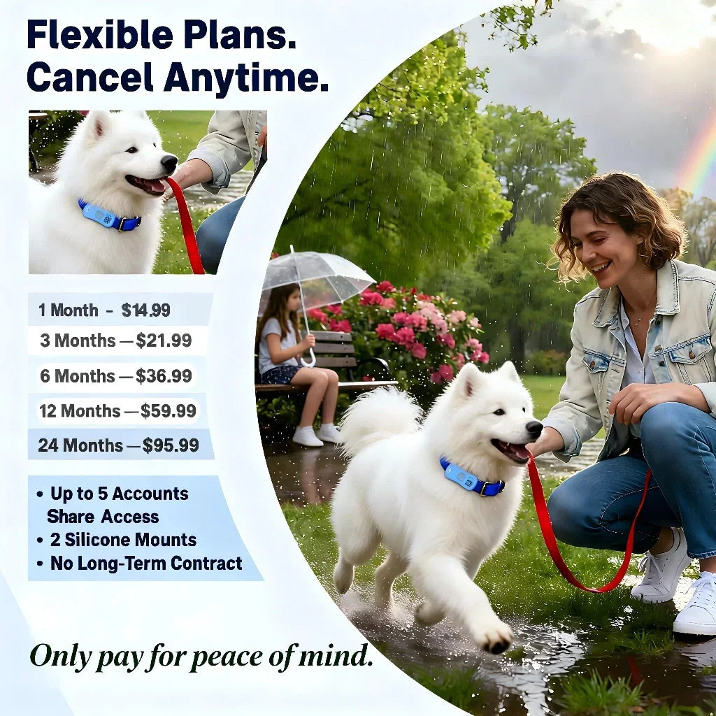 Wanwaytech GPS Pet Tracker With IoT Sim WiFi Unlimited Distance