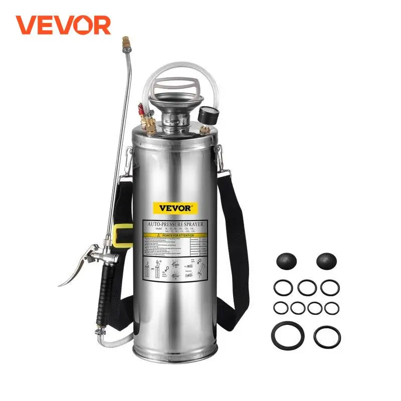 VEVOR Stainless Steel Hand Pump Sprayer for Garden and Cleaning