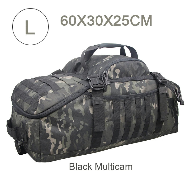 LQARMYCN 3 Way Duffle Bag Backpack Crossbody