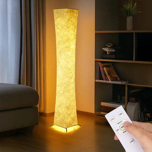 Soft Light Floor Lamp Modern Slim Design 3000K LED Shade
