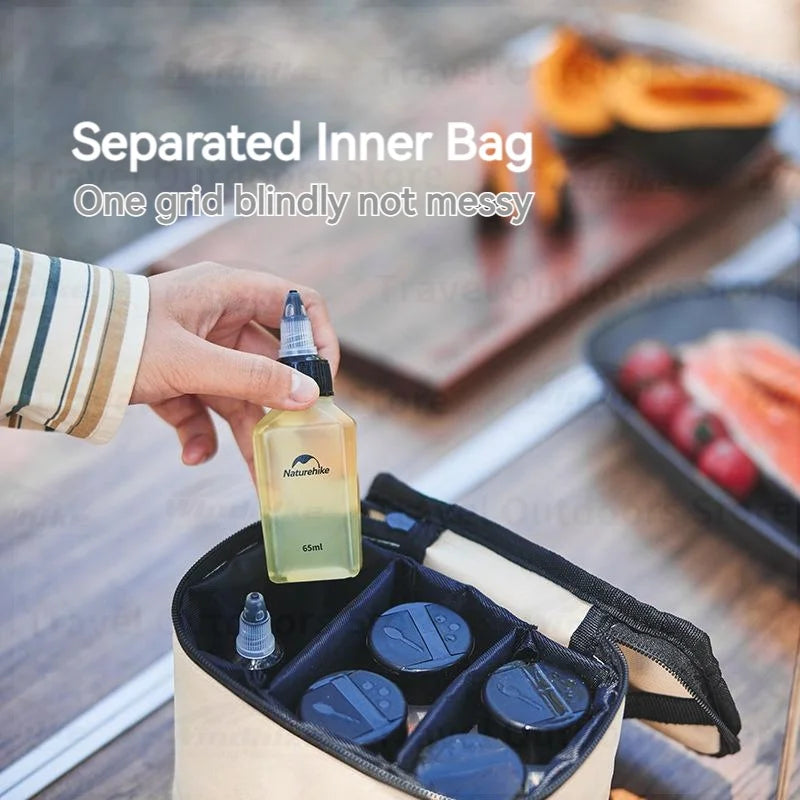 Naturehike 6 Piece Portable Seasoning Bottle Set For Camping