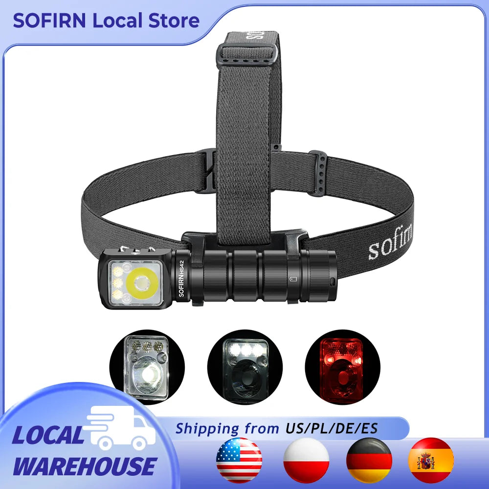 Sofirn HS42 Headlamp 2100lm USB C Rechargeable Flashlight