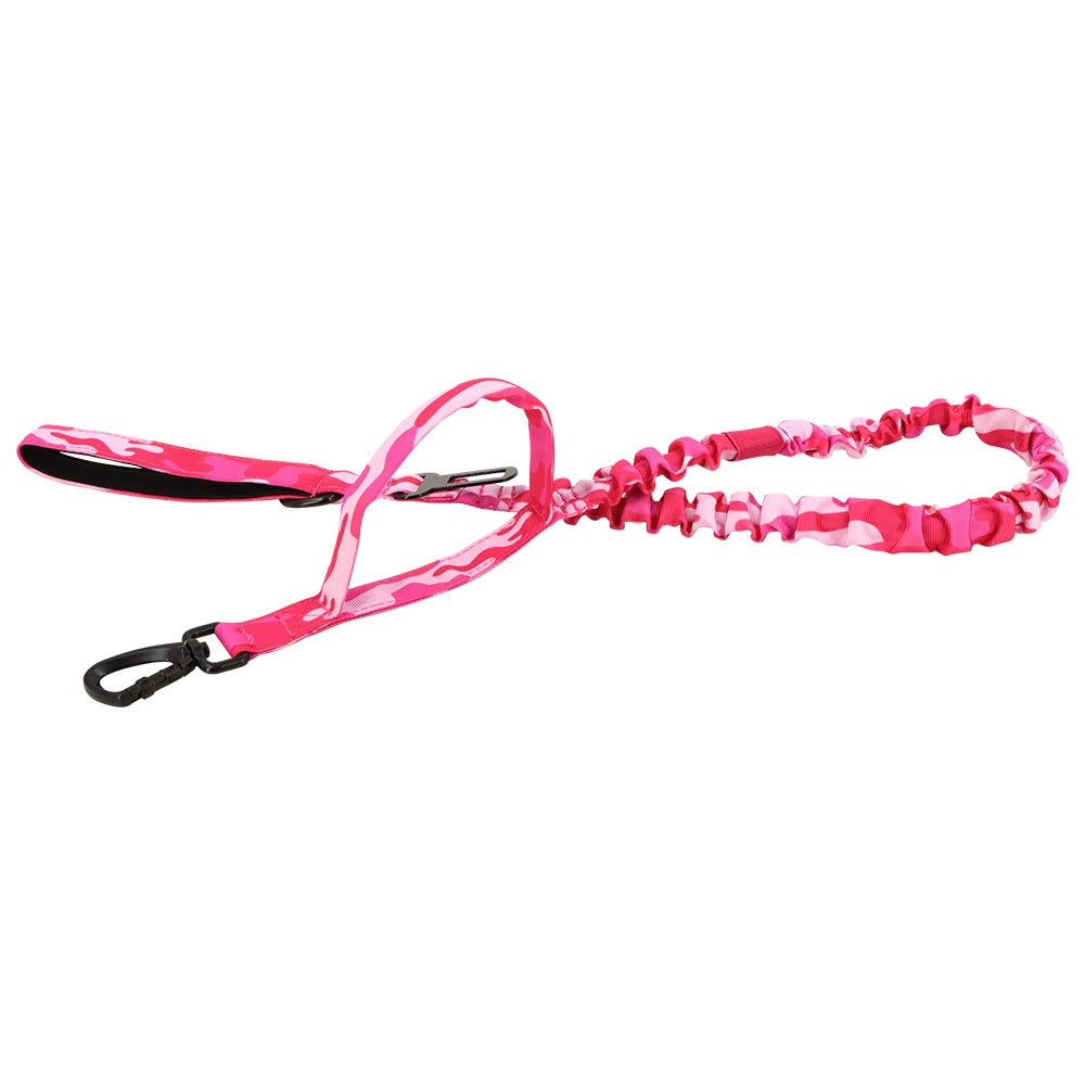 PETRAVELCN Military Dog Leash Adjustable Quick Release With Dual Handles