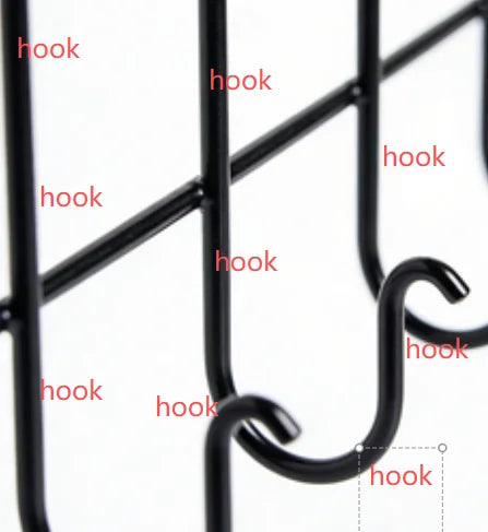 Ceiling Pot Rack With 12 S Hooks For Kitchen Organization