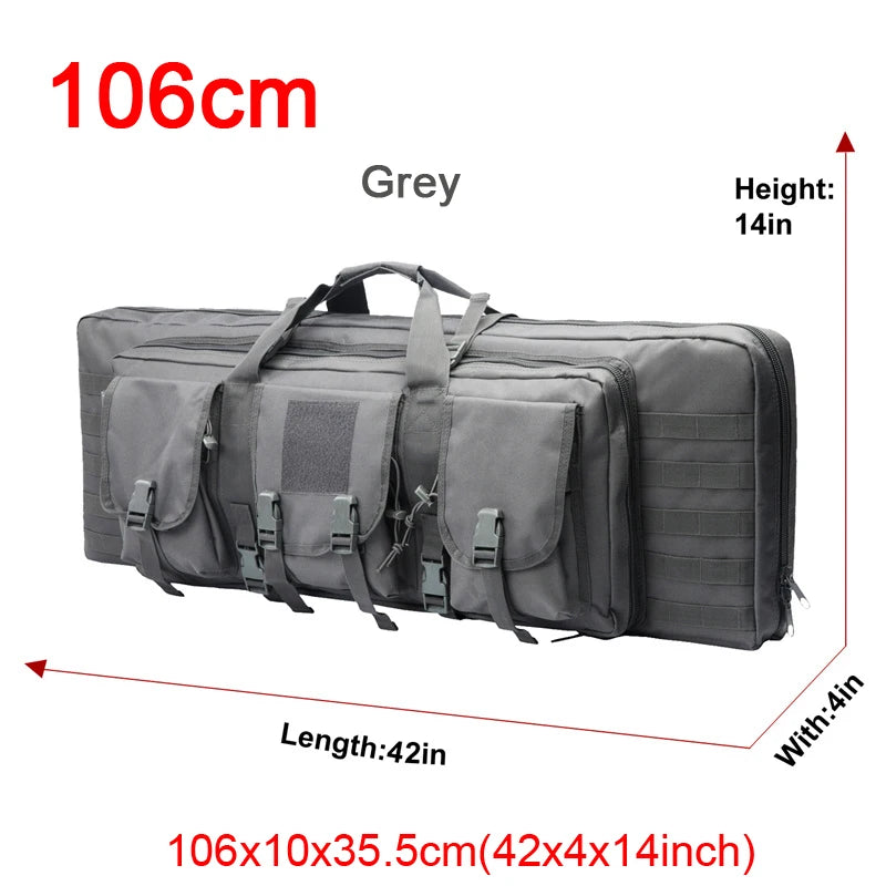 LQARMY Double Rifle Case Tactical Molle Gun Bag Backpack
