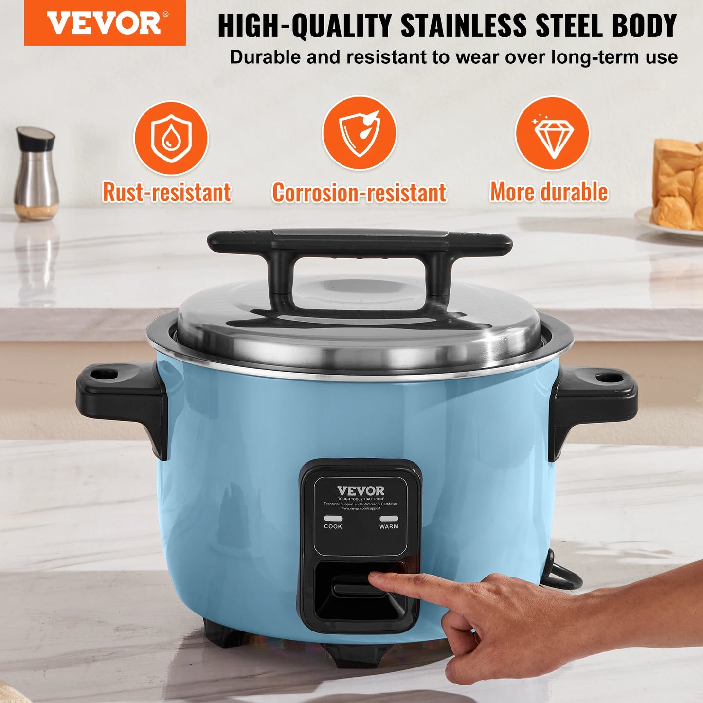 Vevor Commercial 8L 10L 13L Rice Cooker With Non Aluminium Pot