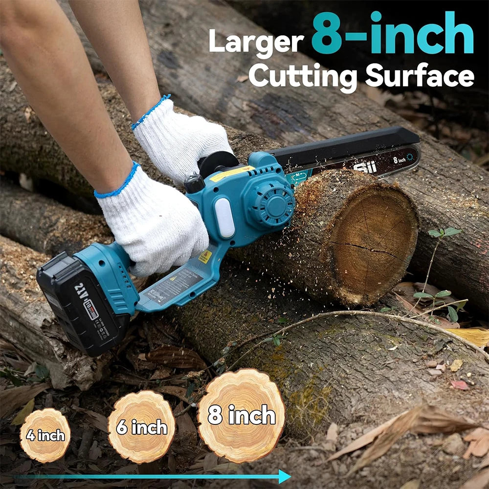 Seesii Cordless Polesaw With Extension Pole For Tree Pruning