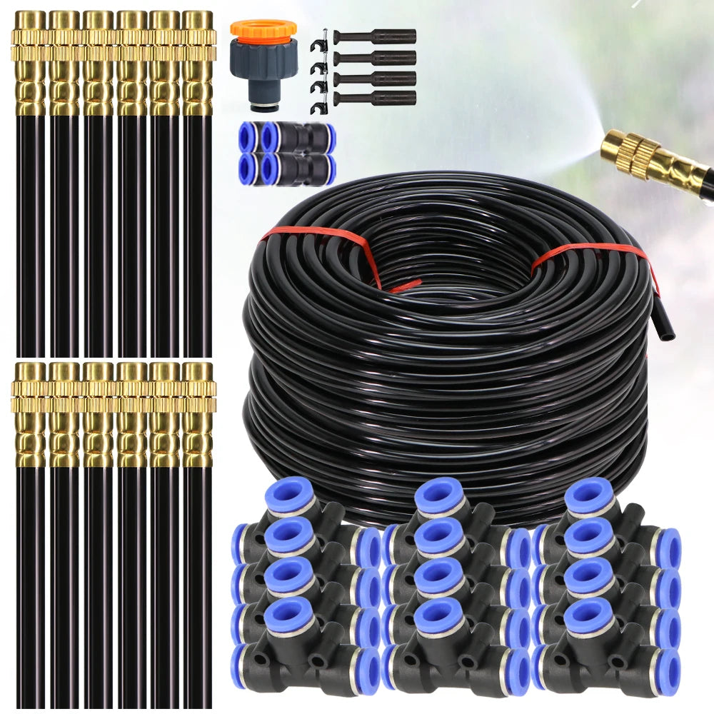DIY Misting Sprayer Kit For Garden Irrigation With 8mm Hose