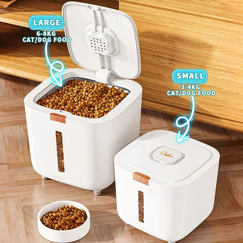 Pet Food Storage Barrel Sealed Moisture Proof Cat And Dog Food