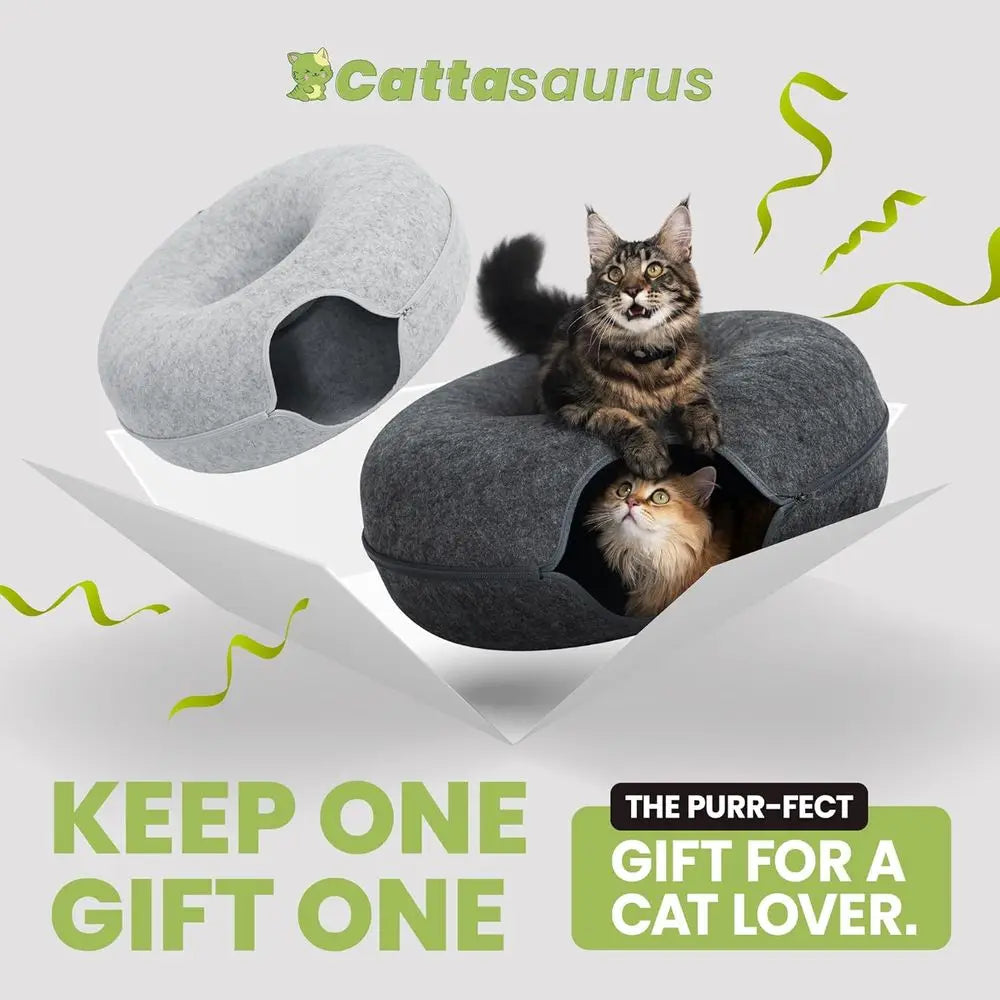 Peekaboo Cat Cave Duo Set Cat Bed