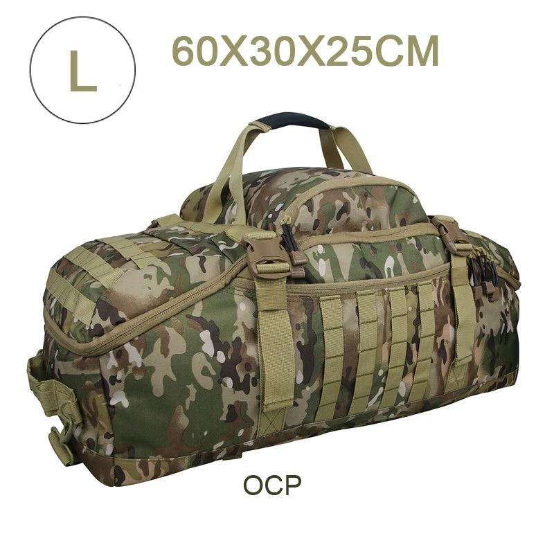 LQARMYCN 3 Way Duffle Bag Backpack Crossbody