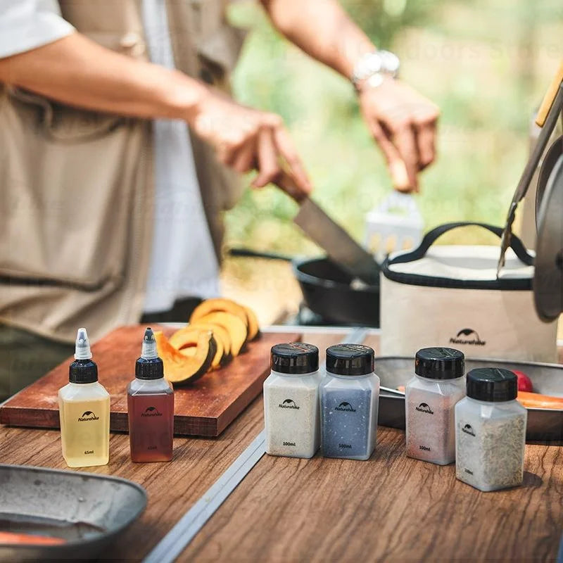 Naturehike 6 Piece Portable Seasoning Bottle Set For Camping