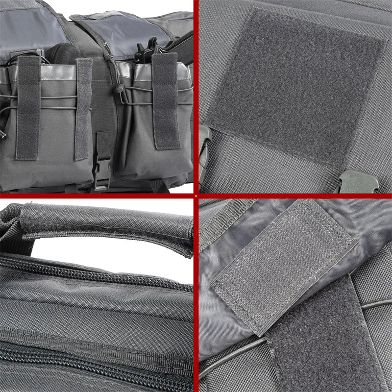 LQARMY Double Rifle Case Tactical Molle Gun Bag Backpack