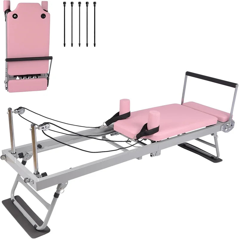 Pilates Reformer Machine Foldable For Home Gym Workout