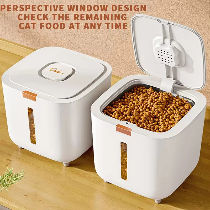 Pet Food Storage Barrel Sealed Moisture Proof Cat And Dog Food