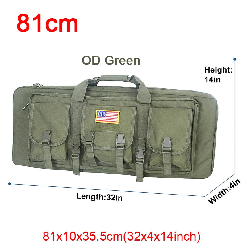 LQARMY Double Rifle Case Tactical Molle Gun Bag Backpack