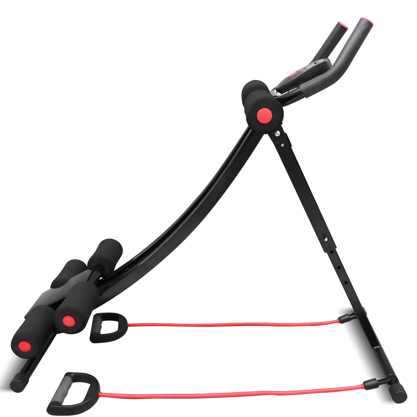 Foldable Abdominal Machine For Home Gym With LCD Display