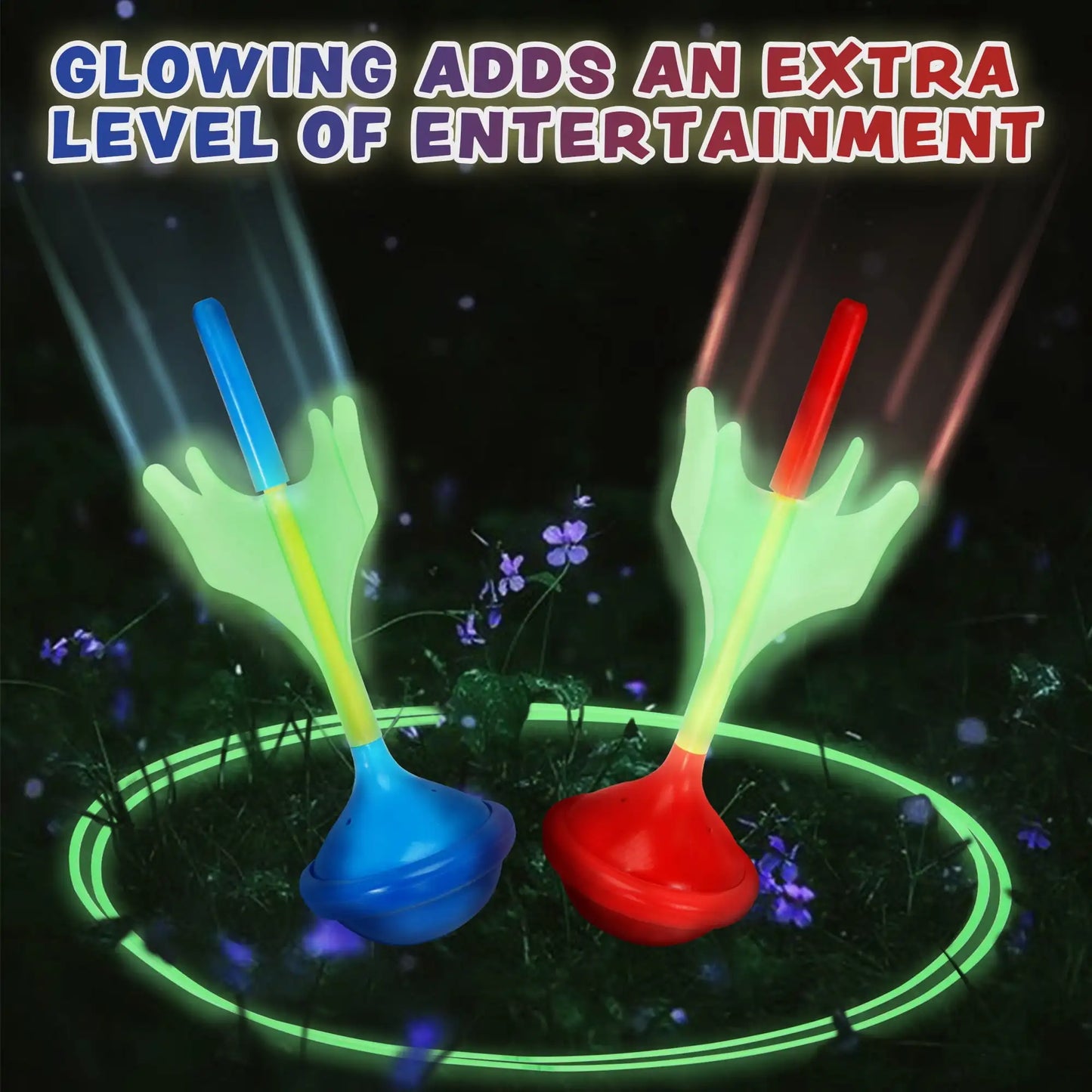 Joyfy Glow In The Dark Lawn Darts Games Set Outdoors