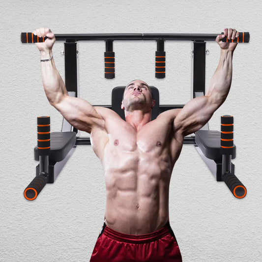 Pull Up Bar And Dip Station Home Gym 200kg Capacity