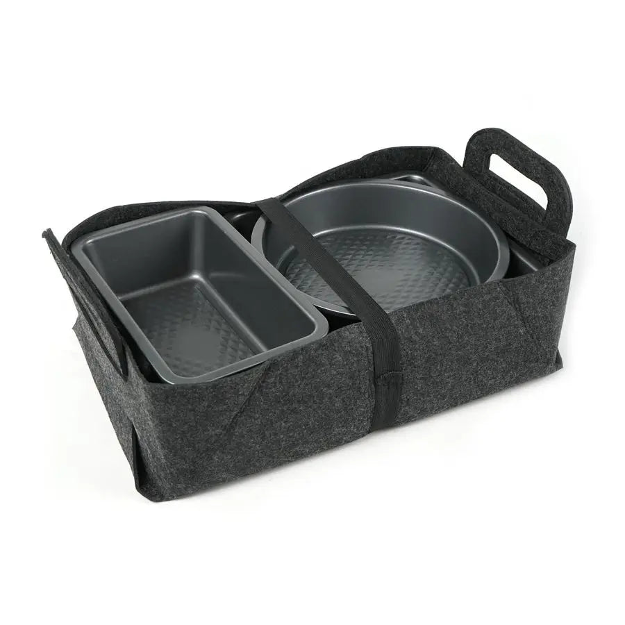 8Piece Nonstick Bakeware Set, Carbon Steel Bake Set 8Pcs with Round Cake Pan, Square Cake Pan, Pie pan,Loaf Pan, Muffin Pan, Coo