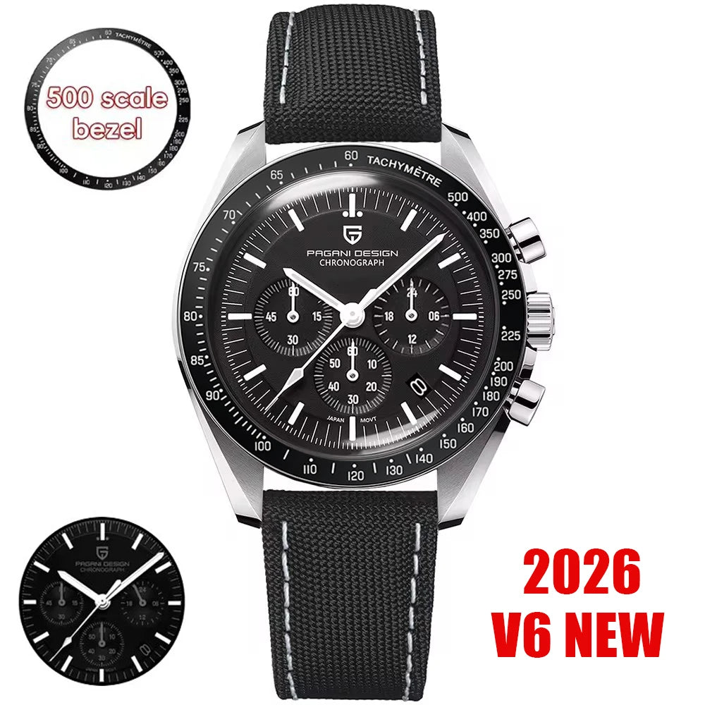 PAGANI DESIGN Moon V6 Chronograph Quartz Watch For Men