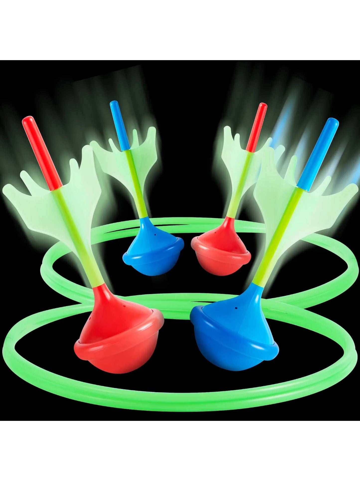 Joyfy Glow In The Dark Lawn Darts Games Set Outdoors