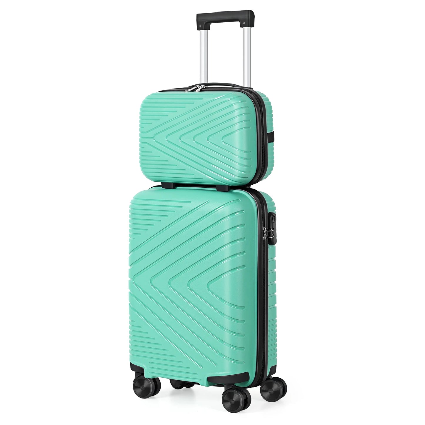 Captaintony Travel Luggage Hooks and Matching Suitcases Set