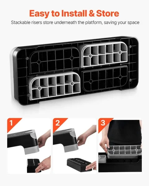 AeroExercise Step Platform Non Slip Cardio Trainer For Home Gym