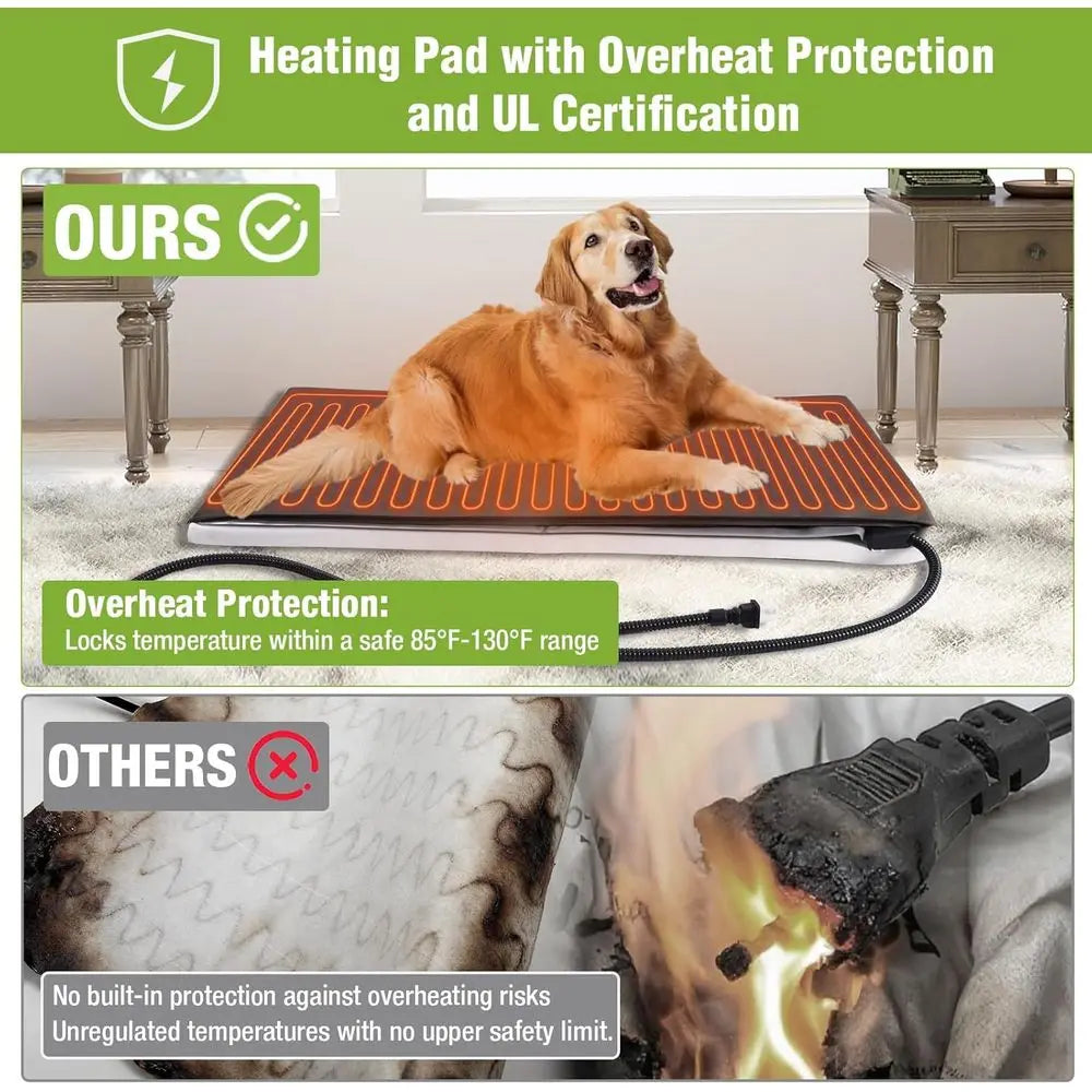 Heated Outdoor Insulated Dog House With Thermostat Heating Pad