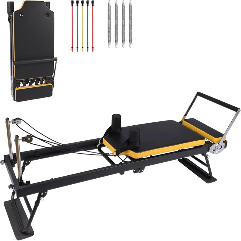Pilates Reformer Machine Foldable For Home Gym Workout