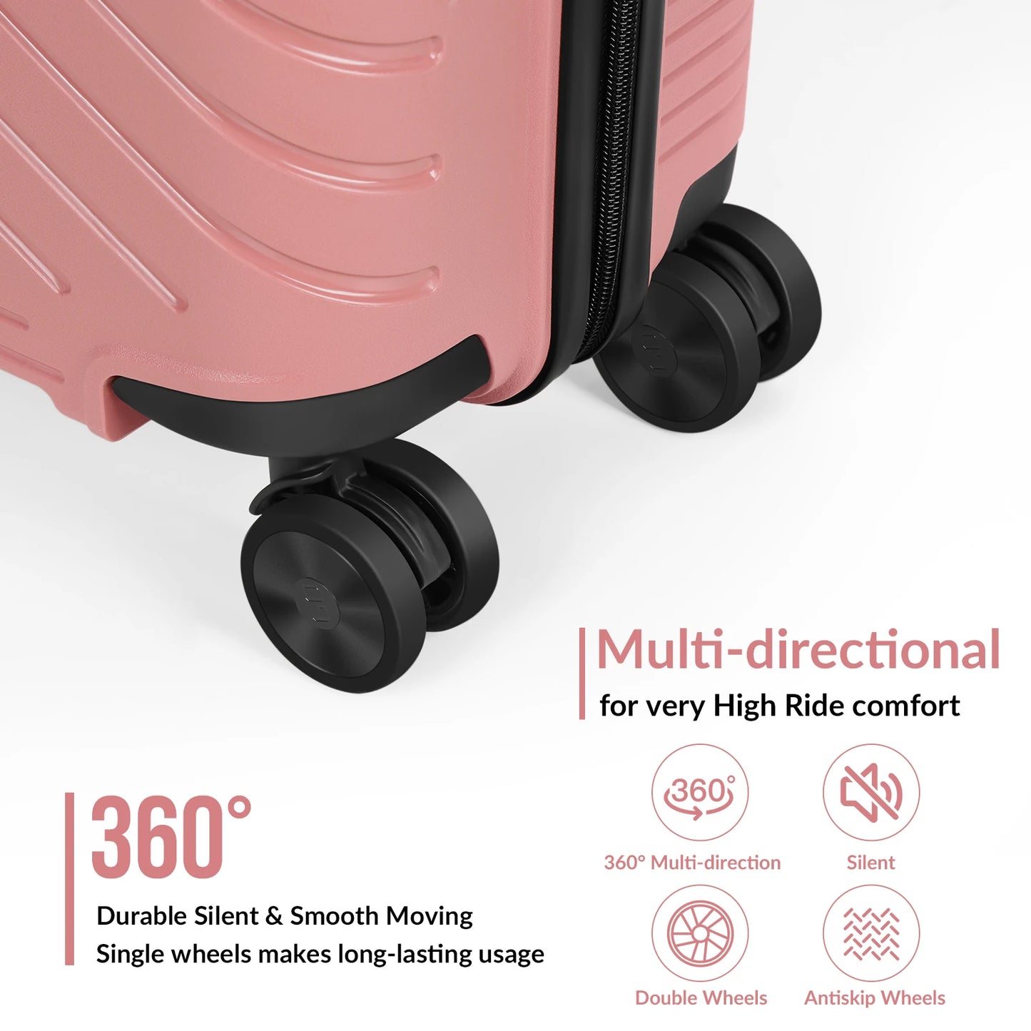 Captaintony Travel Luggage Hooks and Matching Suitcases Set