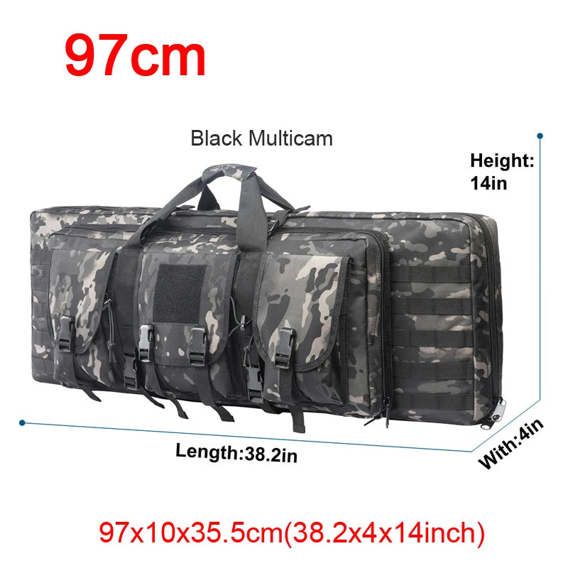 LQARMY Double Rifle Case Tactical Molle Gun Bag Backpack