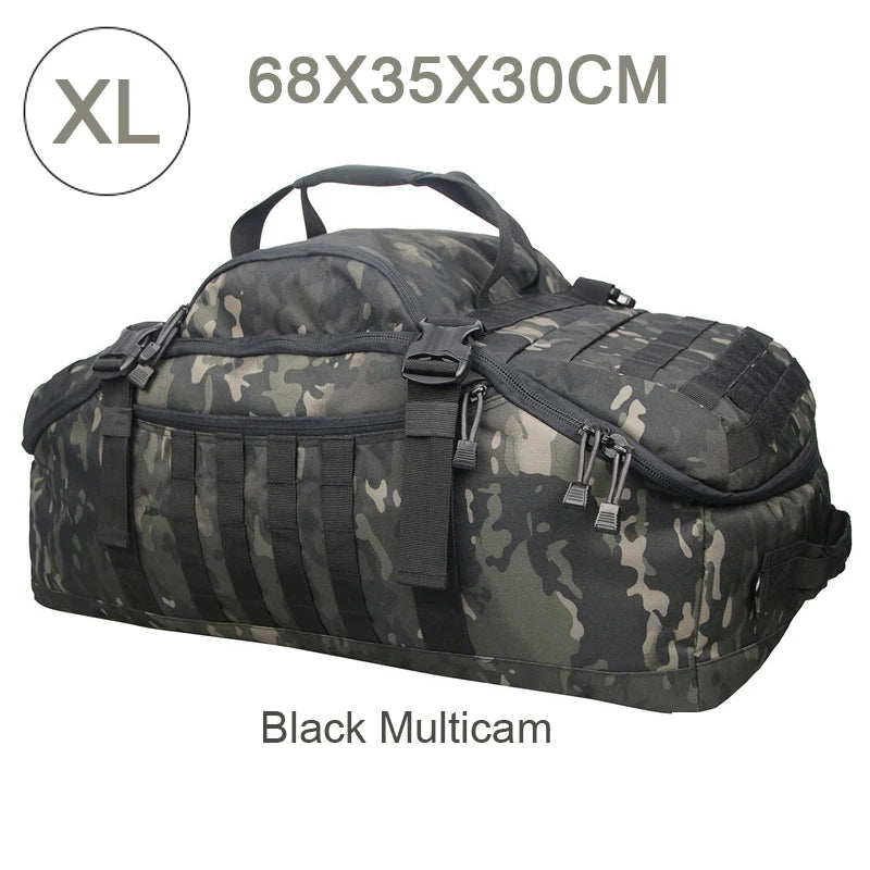 LQARMYCN 3 Way Duffle Bag Backpack Crossbody