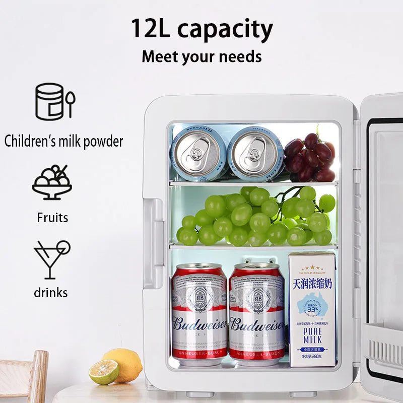 Dawupine Portable Mini Refrigerator Dual Use Car and Home Cooling and Heating
