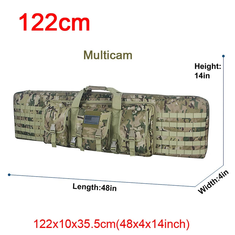 LQARMY Double Rifle Case Tactical Molle Gun Bag Backpack