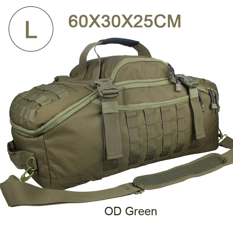 LQARMYCN 3 Way Duffle Bag Backpack Crossbody