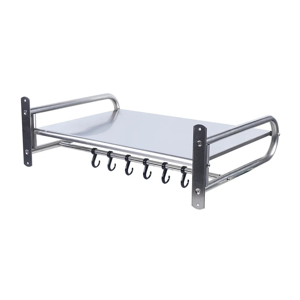 Stainless Steel Microwave Oven Wall Mount Rack Shelf