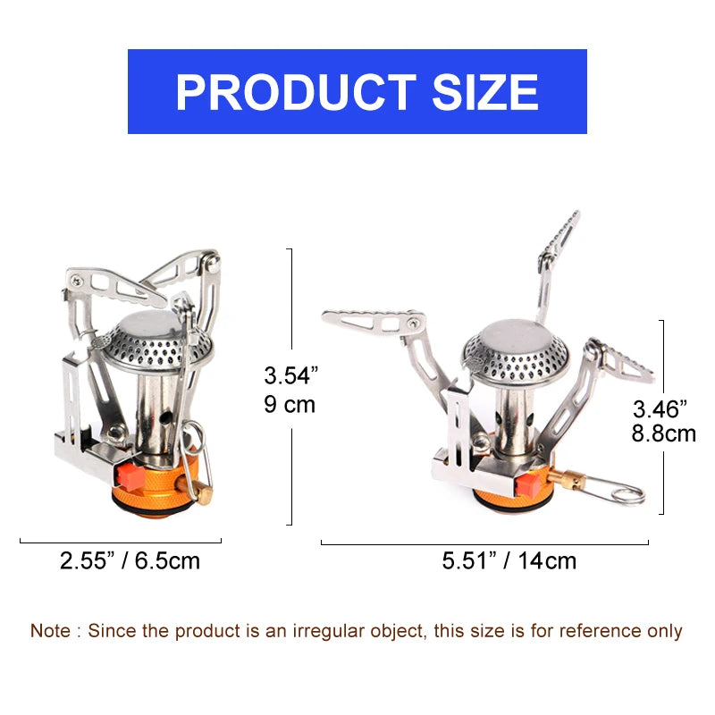 Widesea Portable Camping Cookware Set With Stove And Pot