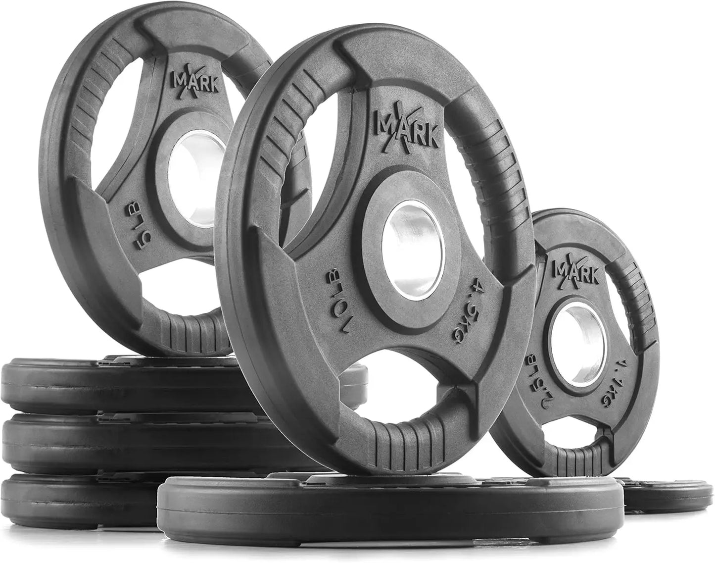 Rubber Coated Weight Plates Set For Barbell Training