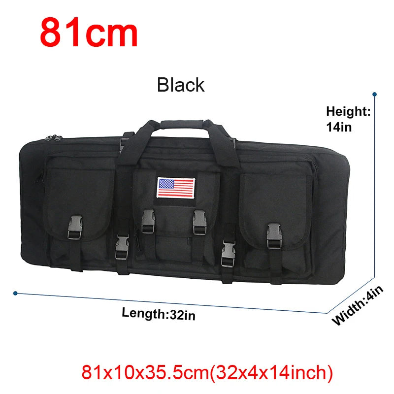 LQARMY Double Rifle Case Tactical Molle Gun Bag Backpack