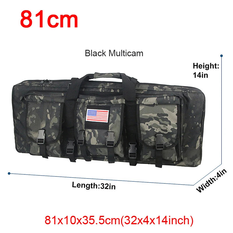LQARMY Double Rifle Case Tactical Molle Gun Bag Backpack