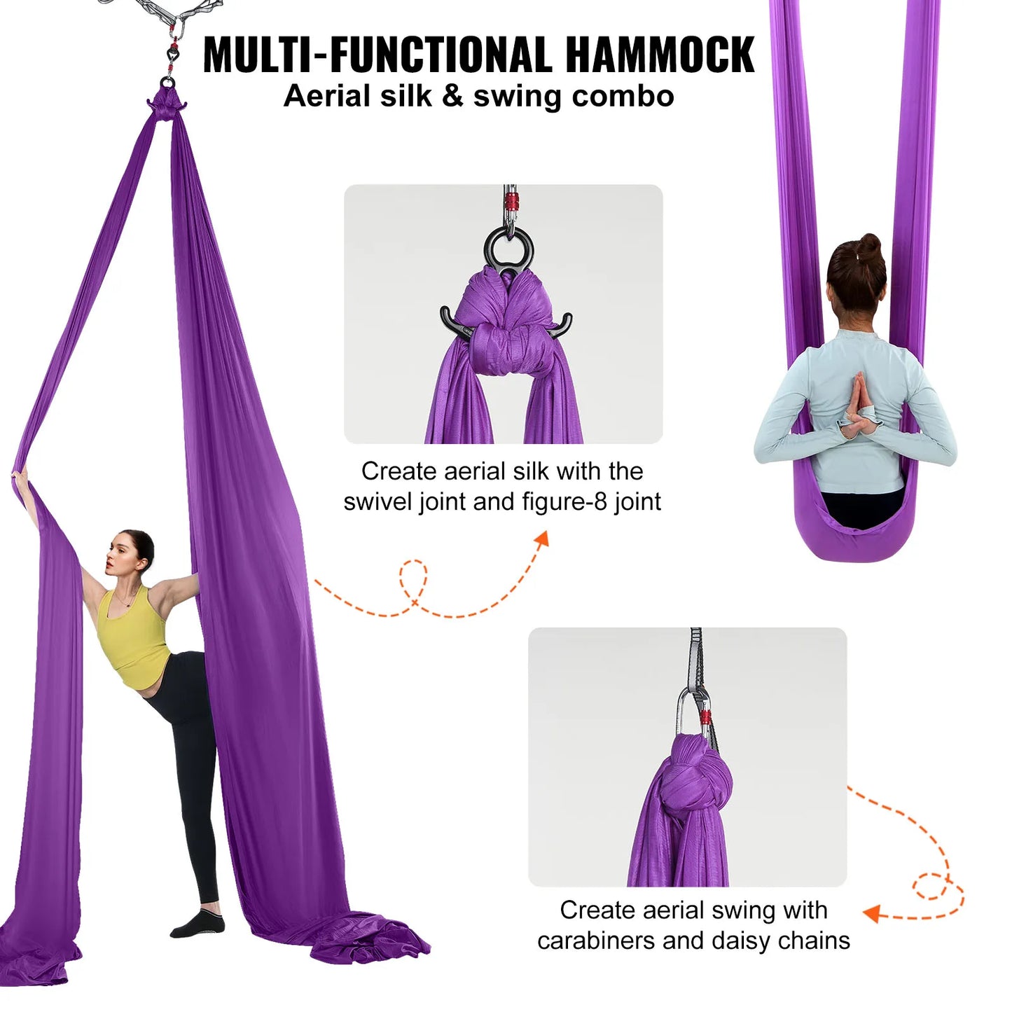 SucceBuy Aerial Yoga Hammock Starter Kit For All Levels