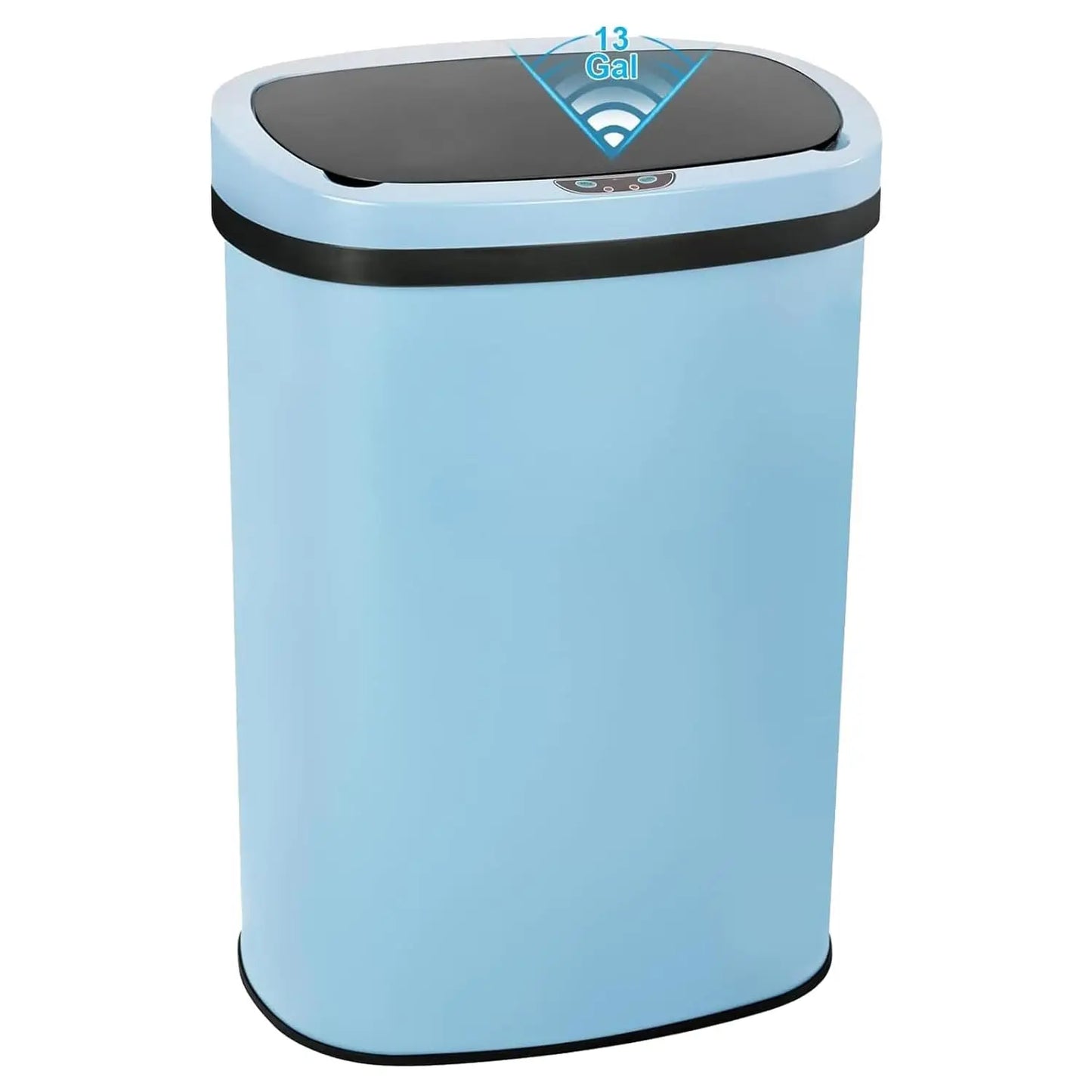 Stainless Steel Touchless Kitchen Trash Can With Lid