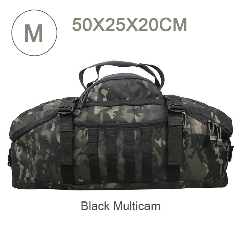 LQARMYCN 3 Way Duffle Bag Backpack Crossbody